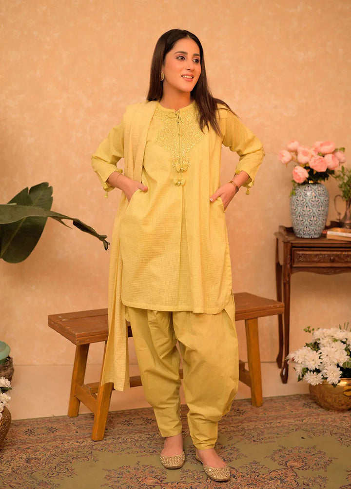 Senorita Pret Casual Cotton 3 Piece Suit LAD-02875