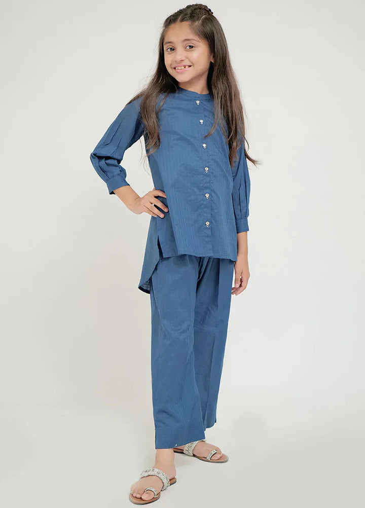 Senorita Pret Casual Cotton Cambric 2 Piece Suit For Kids KAC-02643