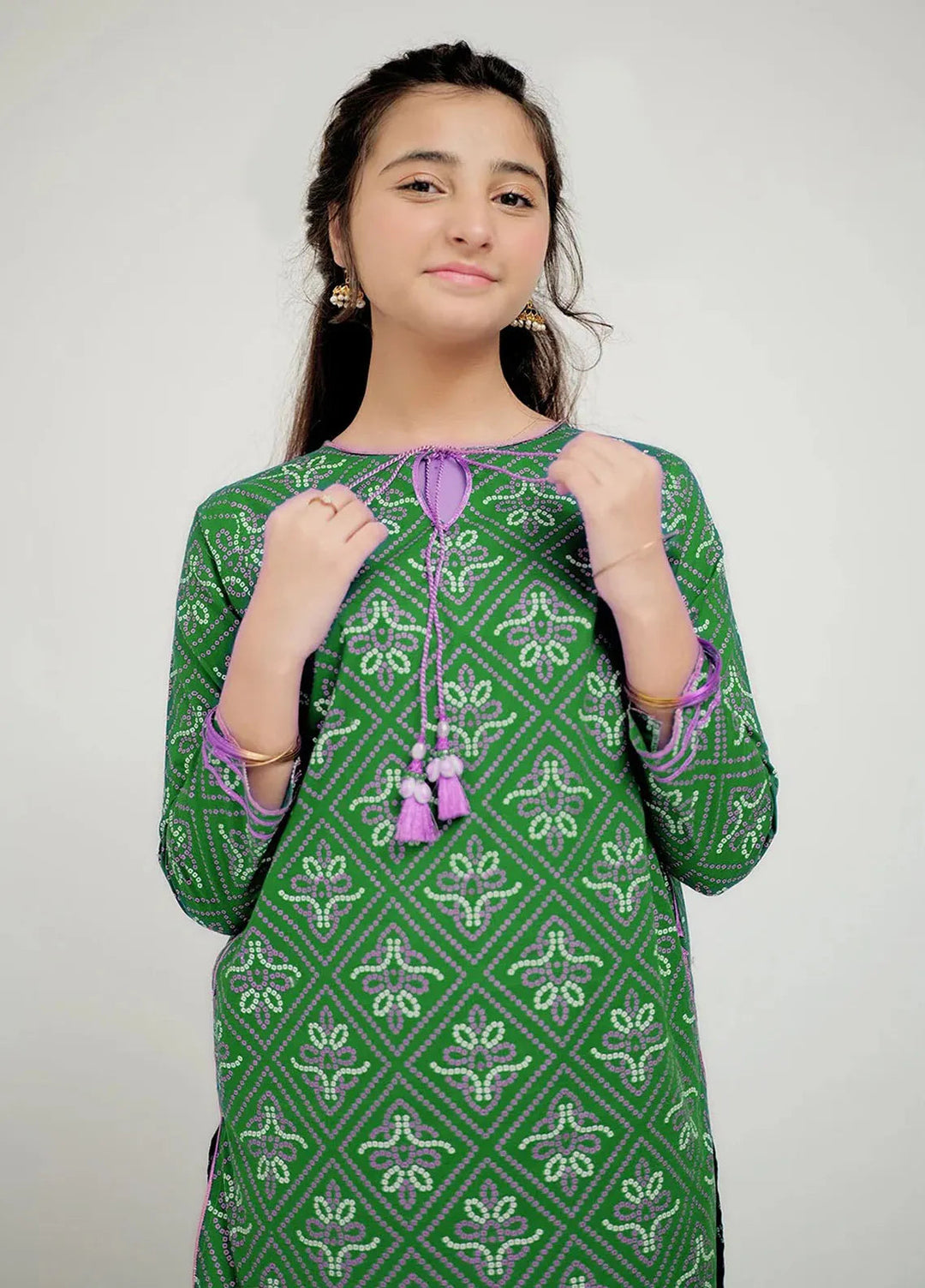 Senorita Pret Casual Cotton Cambric 3 Piece Suit GAD-02655