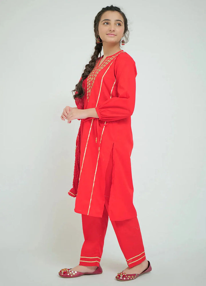 Senorita Pret Casual Cotton Cambric 3 Piece Suit GAD-02663
