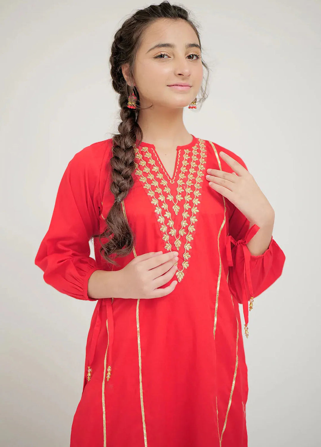 Senorita Pret Casual Cotton Cambric 3 Piece Suit GAD-02663