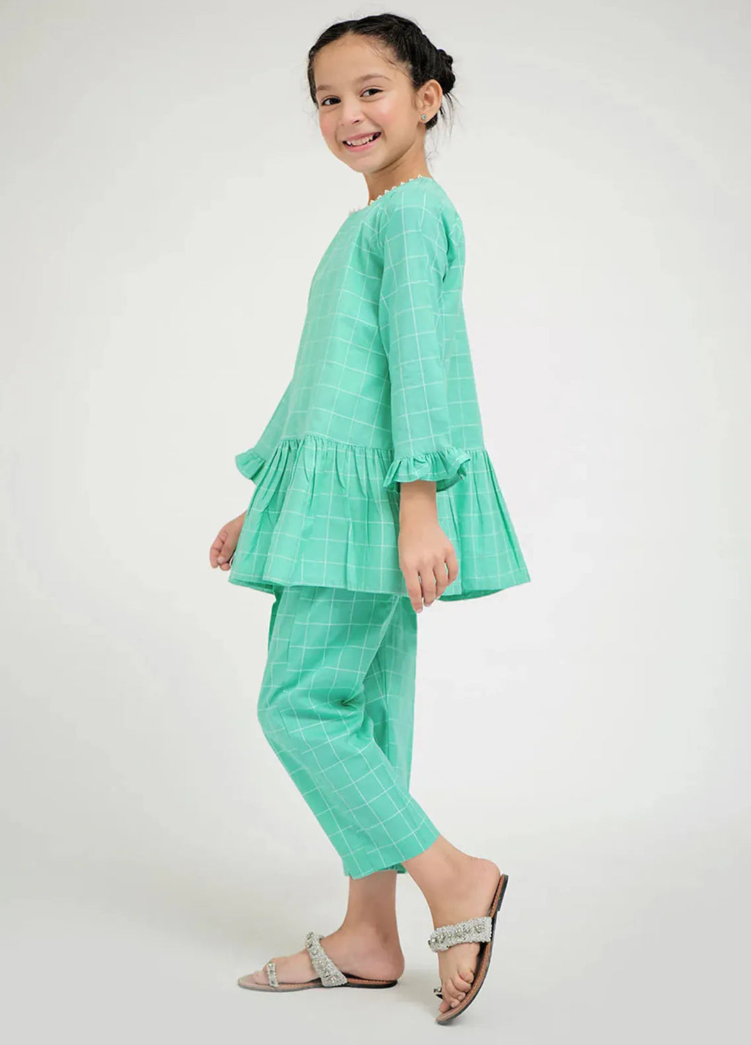 Senorita Pret Casual Cotton Dobby 2 Piece Suit For Kids KAC-02641
