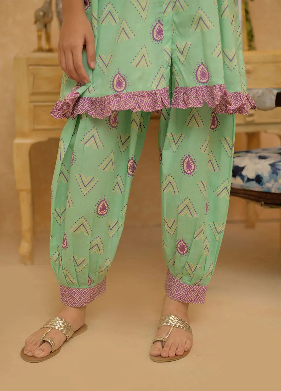 Senorita Pret Casual Cotton Dobby 2 Piece Suit GAC-02818