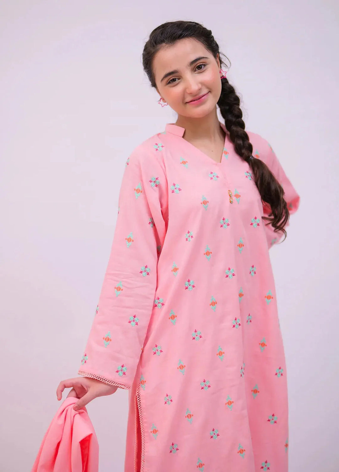 Senorita Pret Casual Cotton Dobby 3 Piece Suit GAD-02737