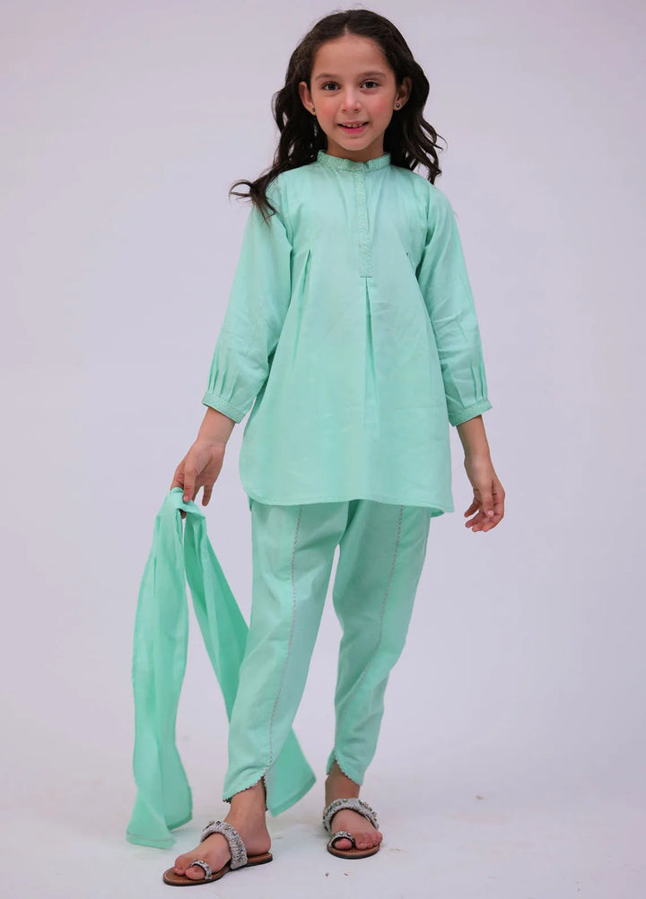 Senorita Pret Casual Cotton Dobby 3 Piece Suit KAD-02733