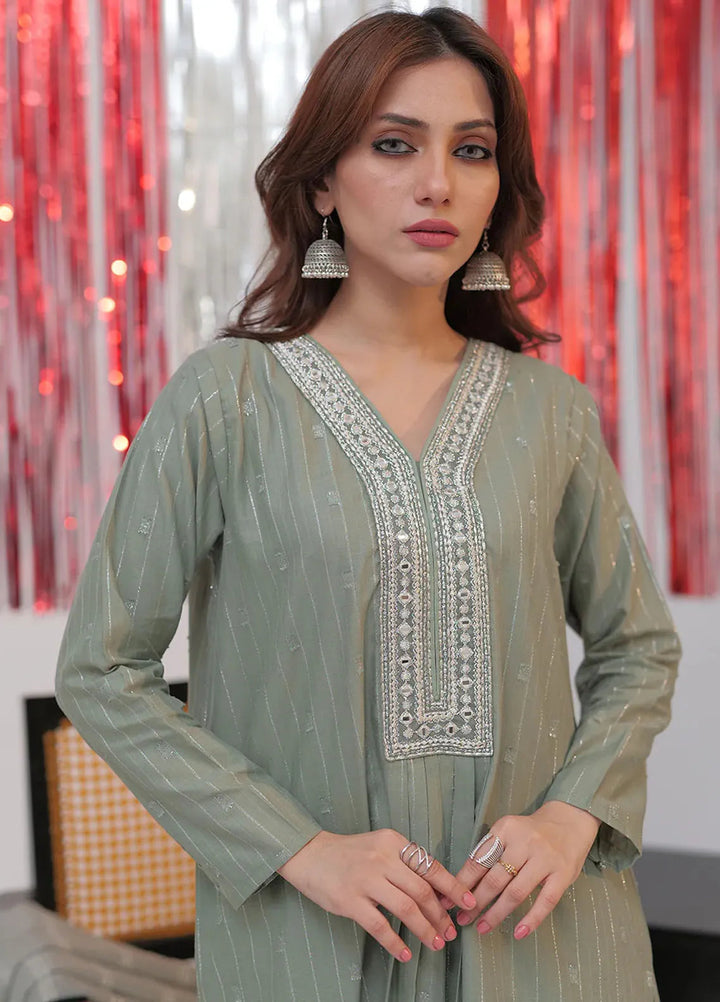 Senorita Pret Casual Cotton Jacquard 3 Piece Suit for Women LBD-02586