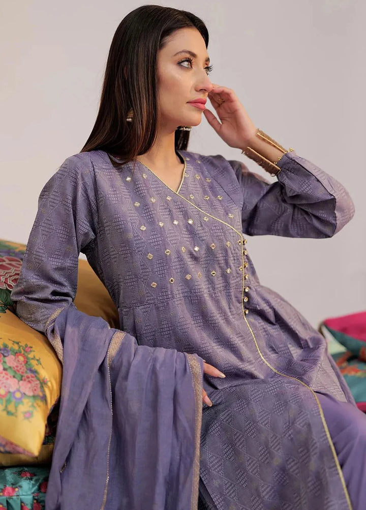 Senorita Pret Casual Cotton Jacquard 3 Piece Suit for Women LBD-02606