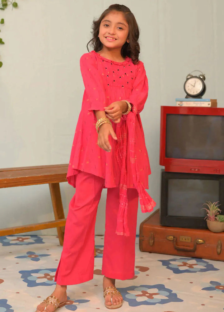 Senorita Pret Casual Cotton Jacquard 3 Piece Suit KBD-02846