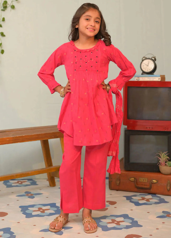 Senorita Pret Casual Cotton Jacquard 3 Piece Suit KBD-02846