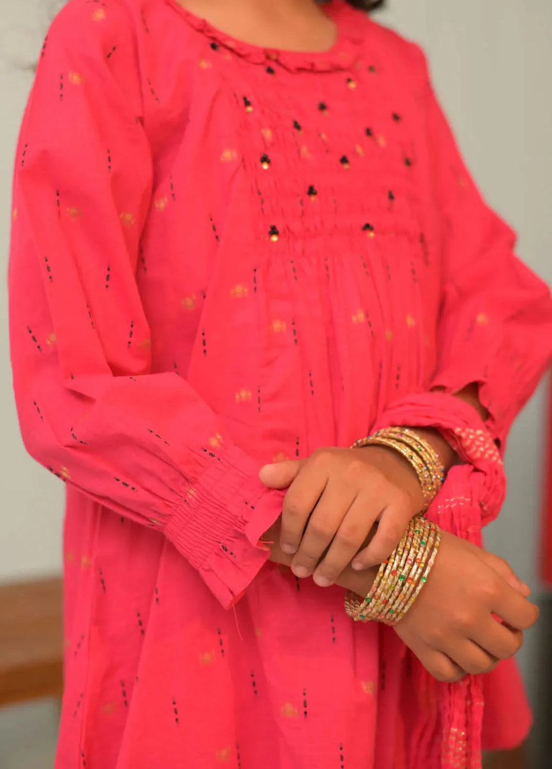 Senorita Pret Casual Cotton Jacquard 3 Piece Suit KBD-02846