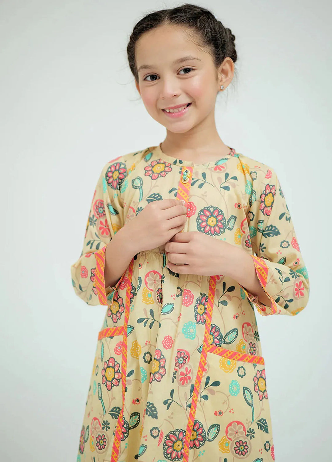 Senorita Pret Casual Cotton Lawn 3 Piece Suit For Kids KAD-02575