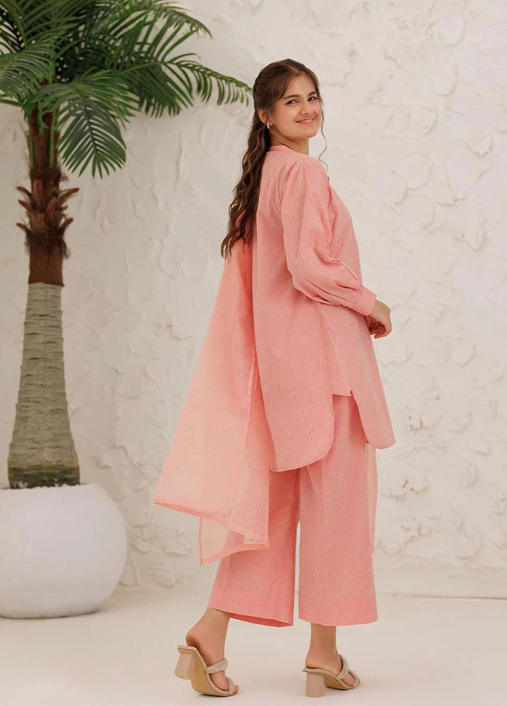 Senorita Pret Embroidered Cotton Self Jacquard 3 Piece Suit GAD-03029