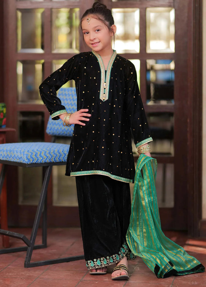 Senorita Pret Formal Velvet 3 Piece Suit KDD-02814