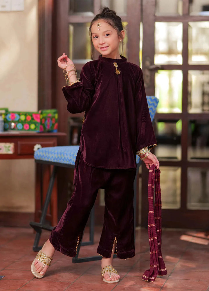 Senorita Pret Formal Velvet 3 Piece Suit KDD-02815