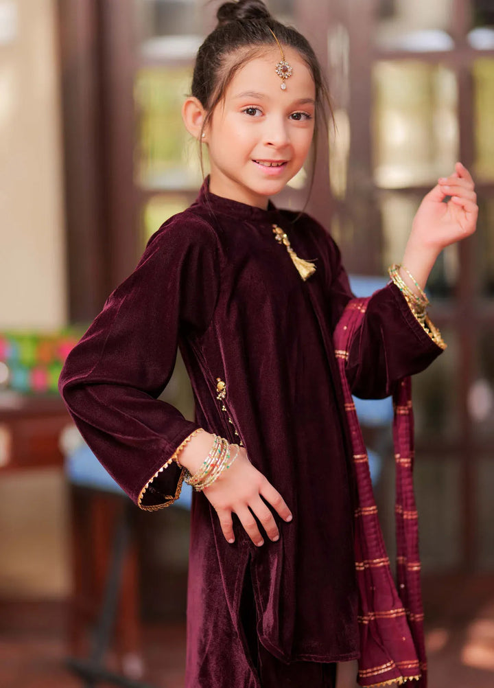 Senorita Pret Formal Velvet 3 Piece Suit KDD-02815