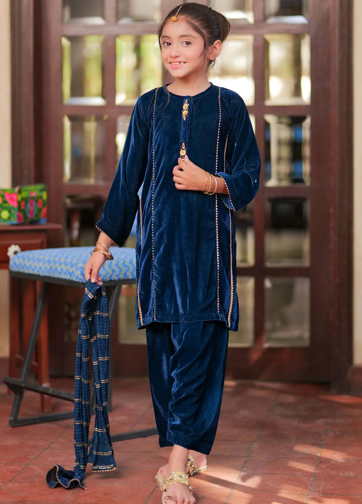 Senorita Pret Formal Velvet 3 Piece Suit KDD-02816