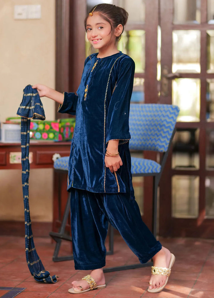 Senorita Pret Formal Velvet 3 Piece Suit KDD-02816