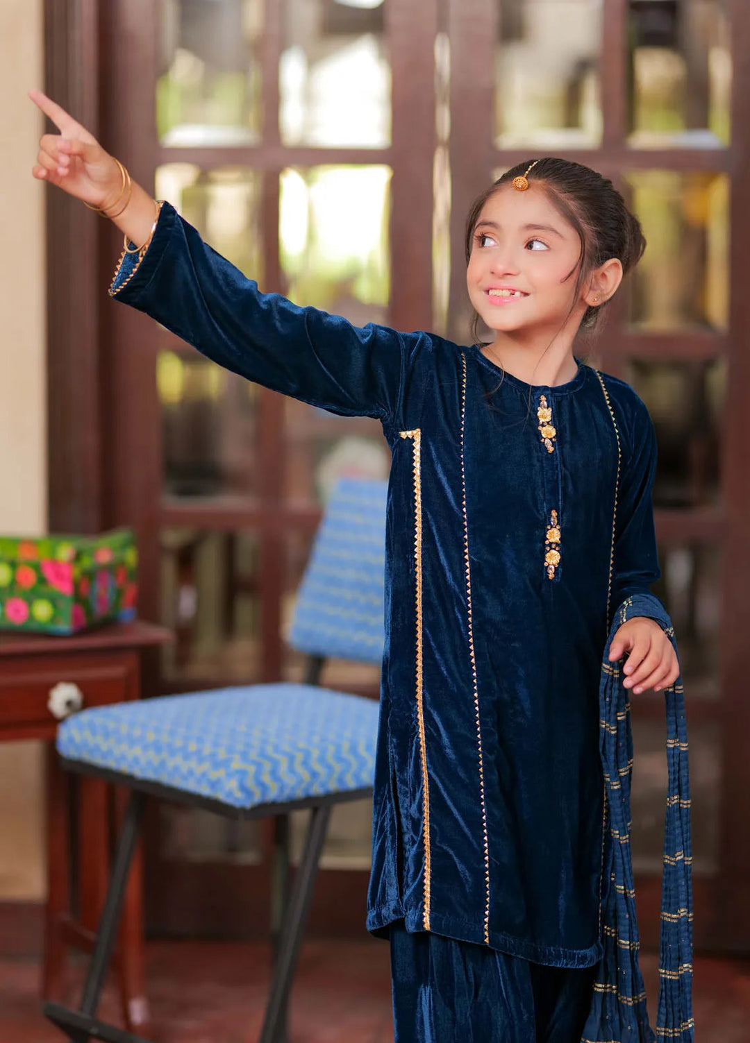 Senorita Pret Formal Velvet 3 Piece Suit KDD-02816