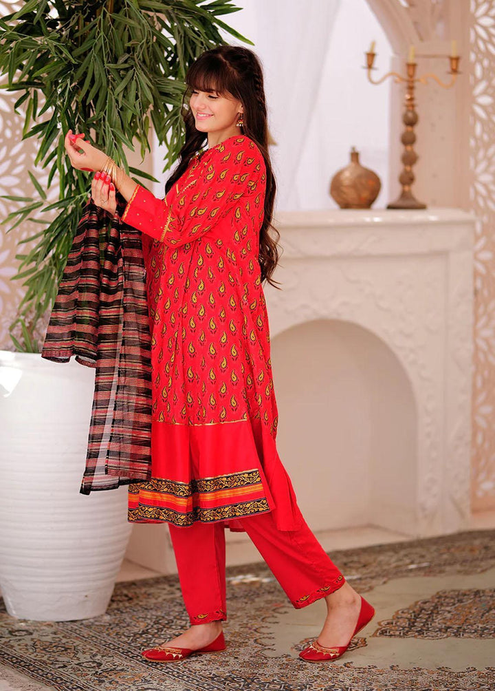 Senorita Cotton Casual 3 Piece Suit for Girls -  GBD-02322