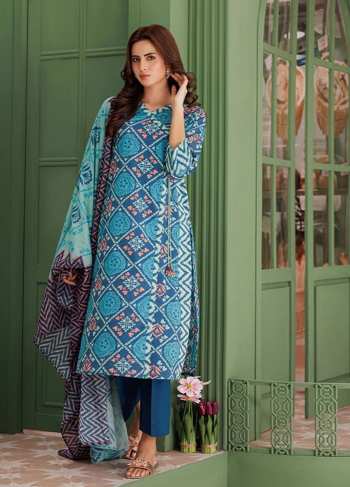 Senorita Pret Printed Cotton Lawn 3 Piace Suit LAD-03037