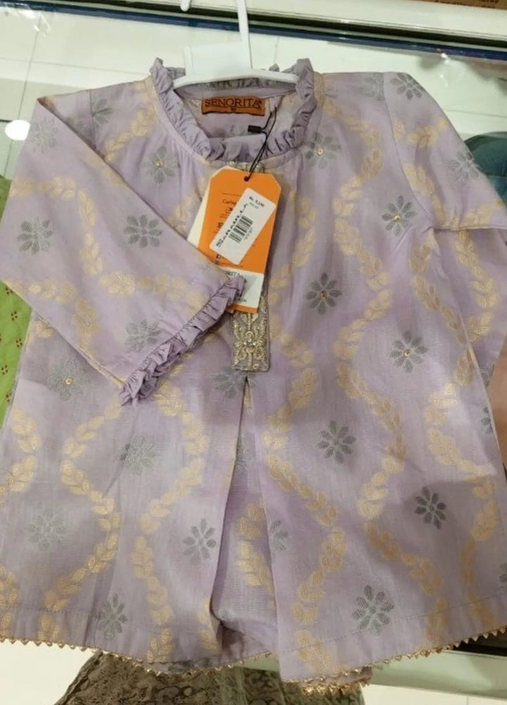 Senorita Purple and Gold Kids Suit