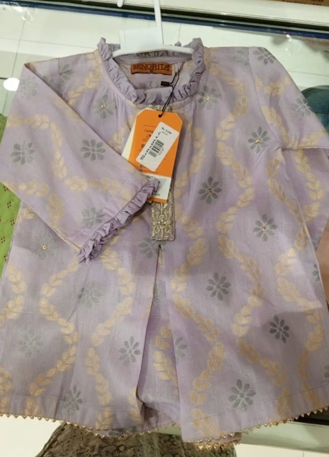 Senorita Purple and Gold Kids Suit