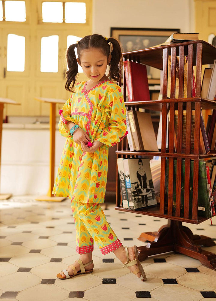 Senorita Lawn Pret 2 Piece Suit for Girls -  KAC-02180-YLW/MCL