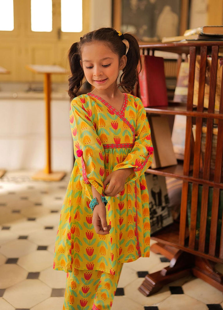 Senorita Lawn Pret 2 Piece Suit for Girls -  KAC-02180-YLW/MCL