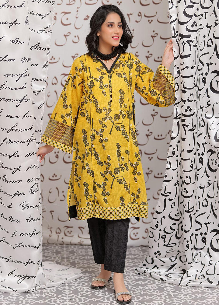 Senorita Casual Pret  Lawn Kurti LAA-02163-YLW/BLK