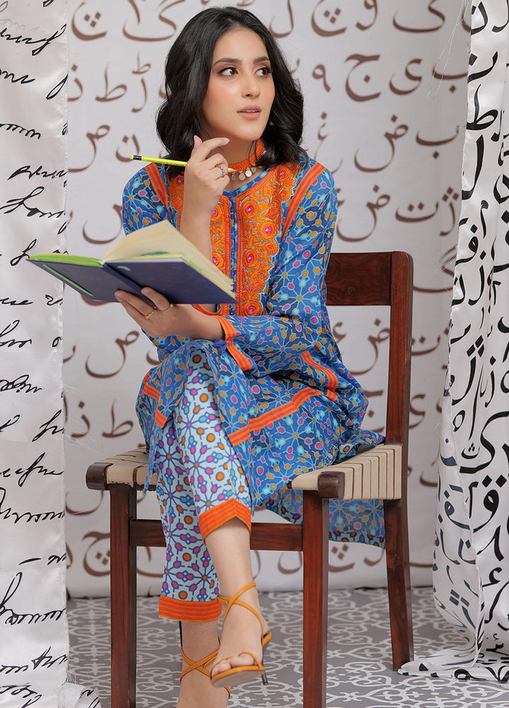 Senorita Casual Pret  Lawn 2 Piece Suit LAC-02164/BLU/MCL