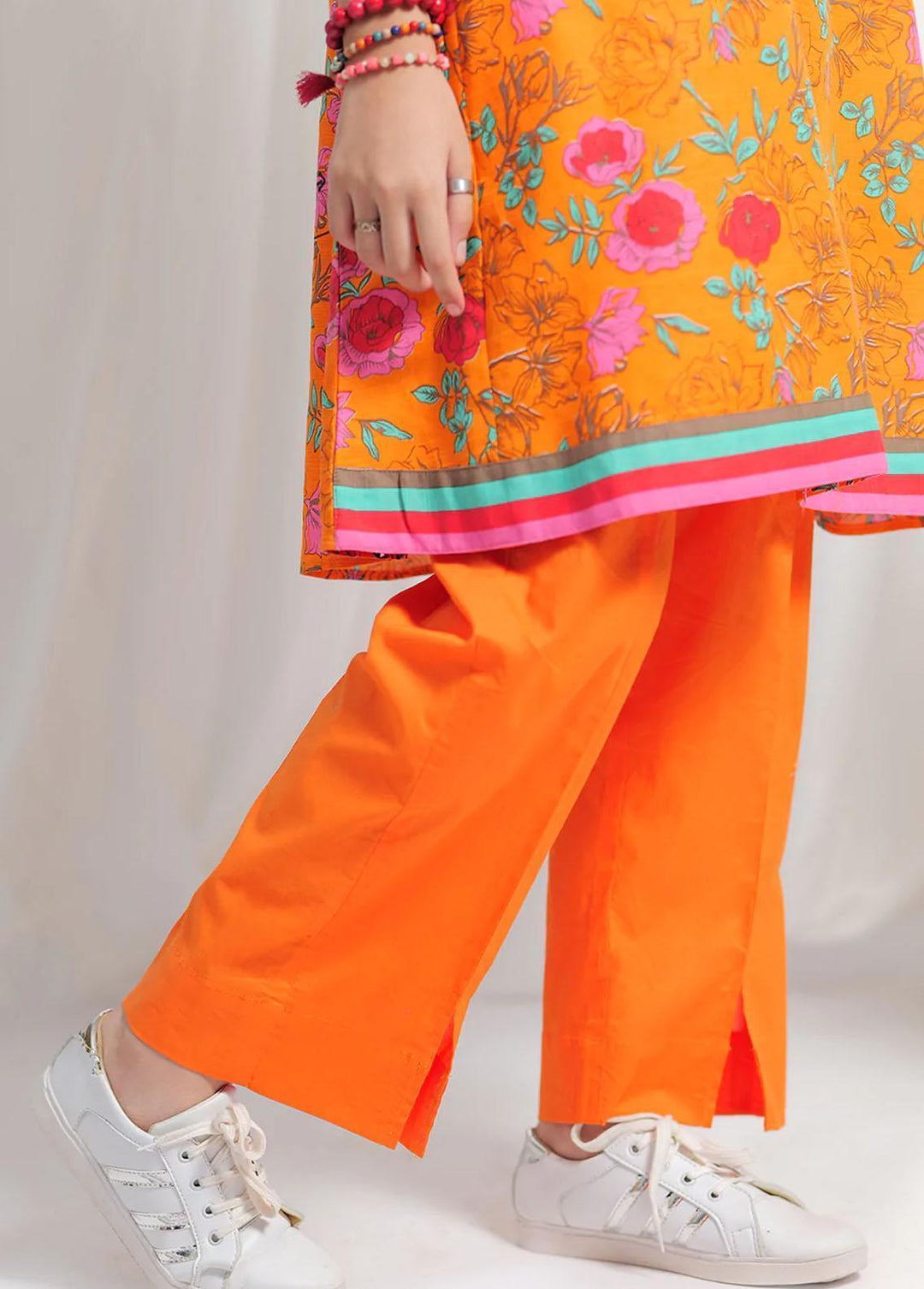 Senorita Cotton Casual 3 Piece for Girls -  GAD-02080-OGN/MCL