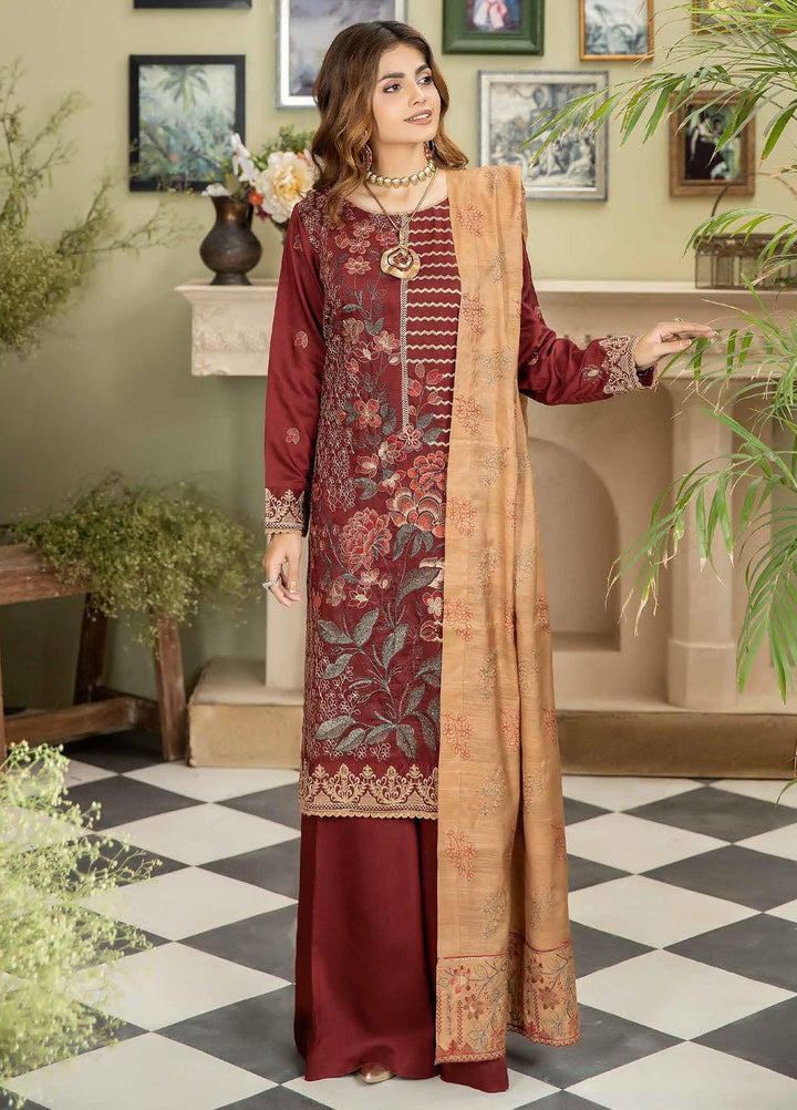 Sensation By Aalaya Embroidered Viscose Suits Unstitched 3 Piece ALY23S D-01 - Winter Collection