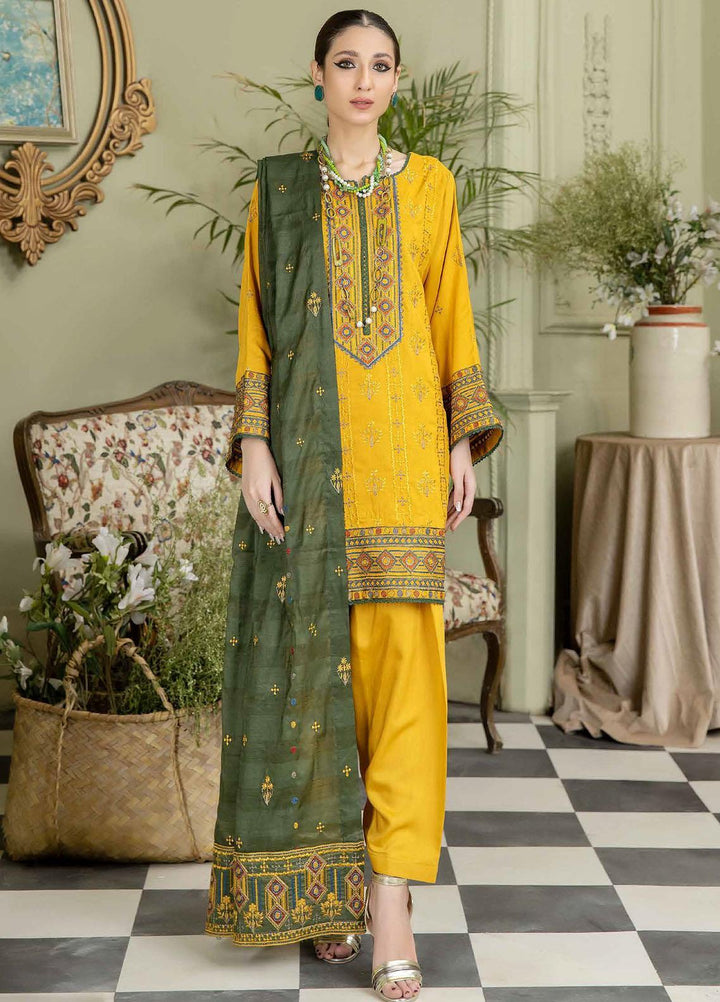 Sensation By Aalaya Embroidered Viscose Suits Unstitched 3 Piece ALY23S D-02 - Winter Collection