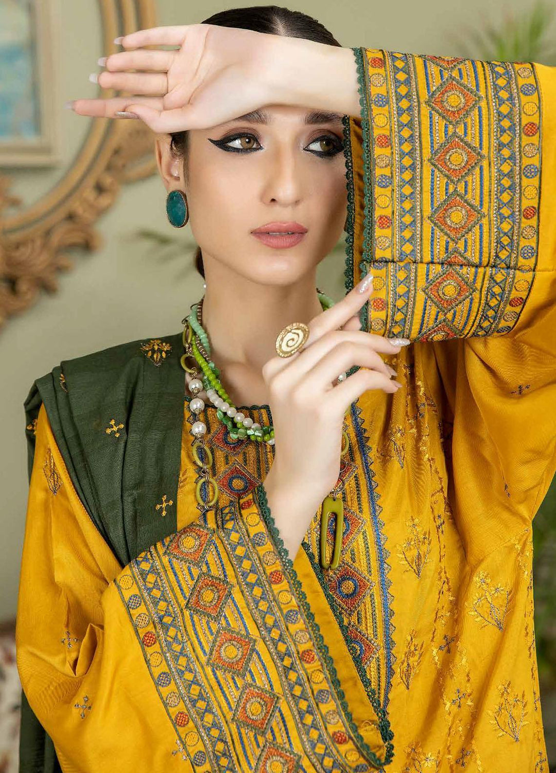 Sensation By Aalaya Embroidered Viscose Suits Unstitched 3 Piece ALY23S D-02 - Winter Collection