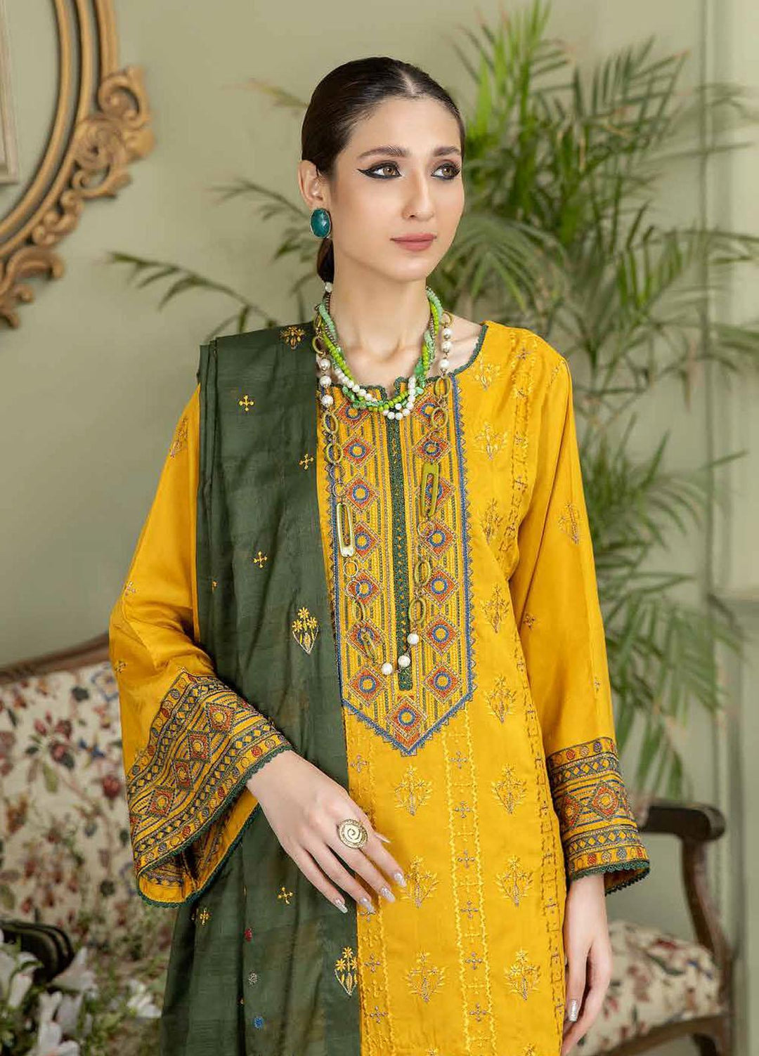 Sensation By Aalaya Embroidered Viscose Suits Unstitched 3 Piece ALY23S D-02 - Winter Collection
