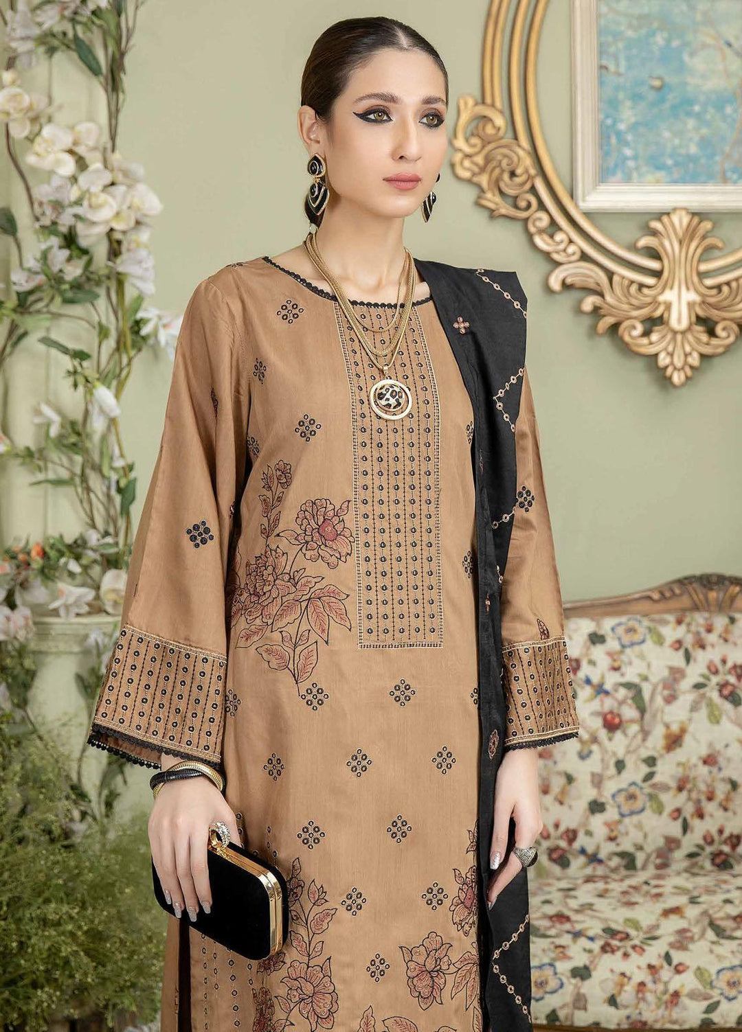 Sensation By Aalaya Embroidered Viscose Suits Unstitched 3 Piece ALY23S D-04 - Winter Collection