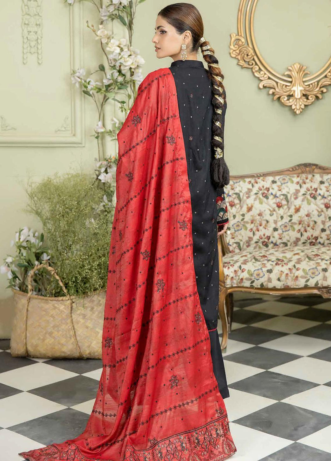 Sensation By Aalaya Embroidered Viscose Suits Unstitched 3 Piece ALY23S D-05 - Winter Collection