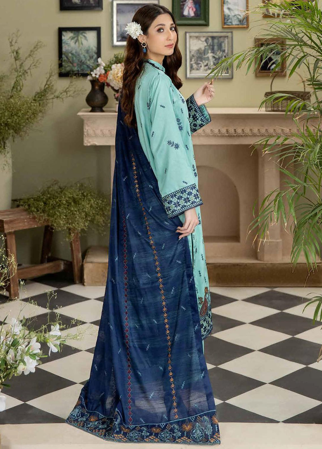 Sensation By Aalaya Embroidered Viscose Suits Unstitched 3 Piece ALY23S D-07 - Winter Collection