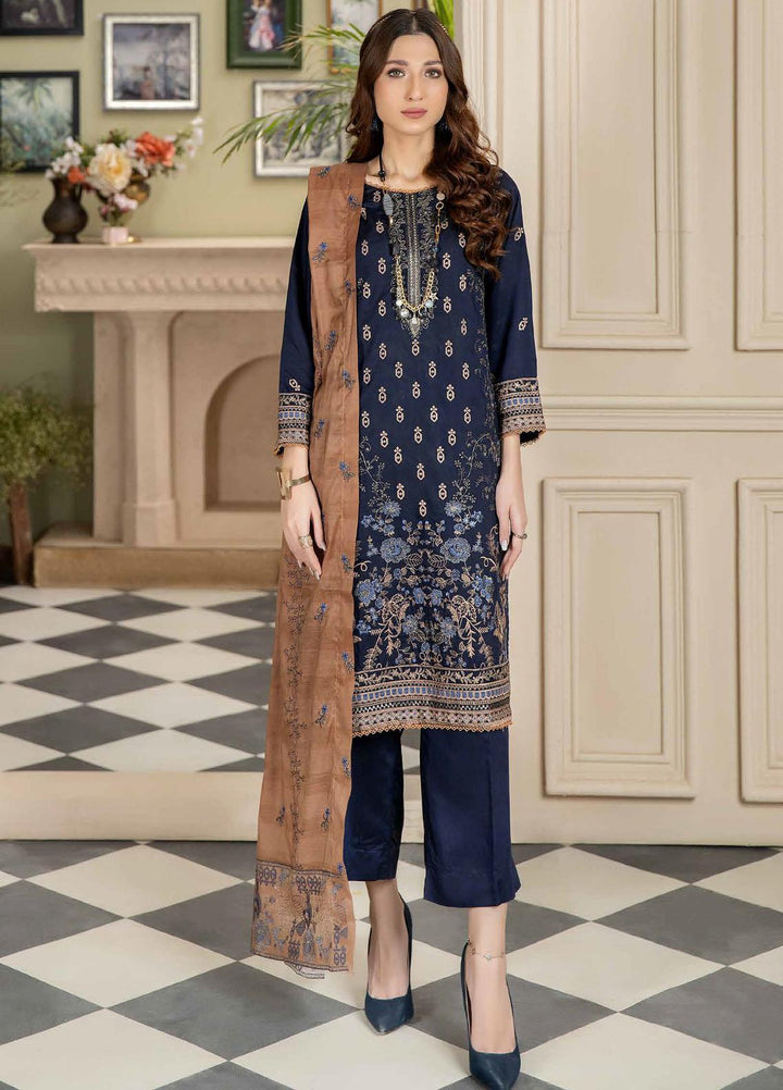 Sensation By Aalaya Embroidered Viscose Suits Unstitched 3 Piece ALY23S D-09 - Winter Collection