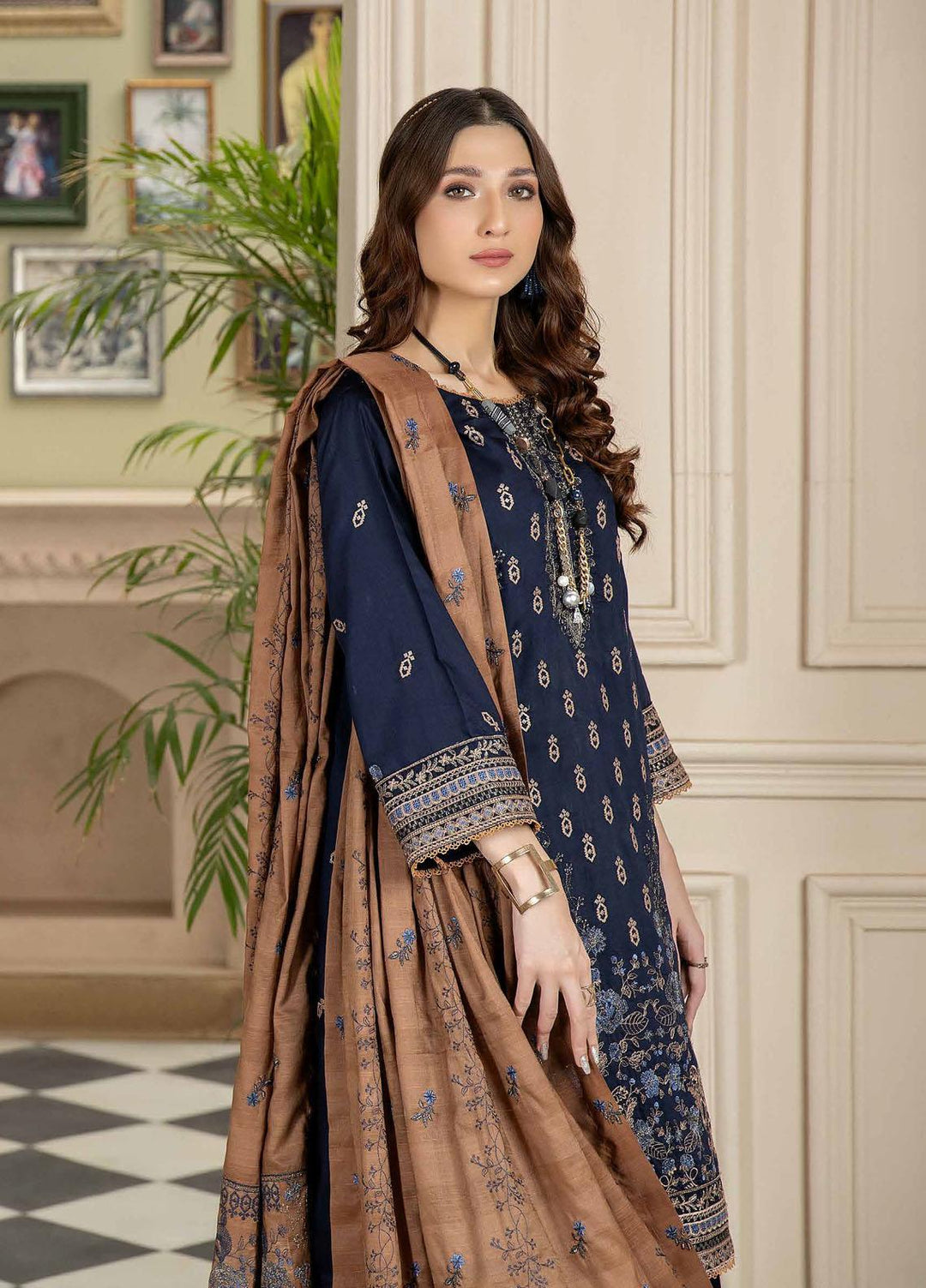 Sensation By Aalaya Embroidered Viscose Suits Unstitched 3 Piece ALY23S D-09 - Winter Collection