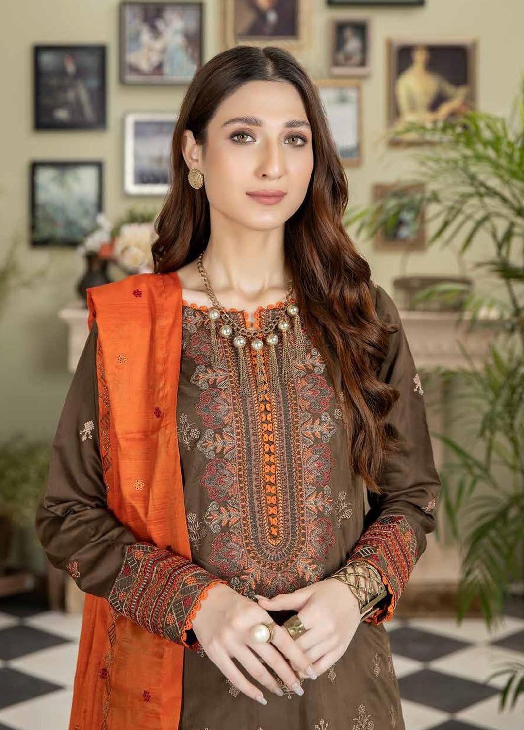 Sensation By Aalaya Embroidered Viscose Suits Unstitched 3 Piece ALY23S D-10 - Winter Collection