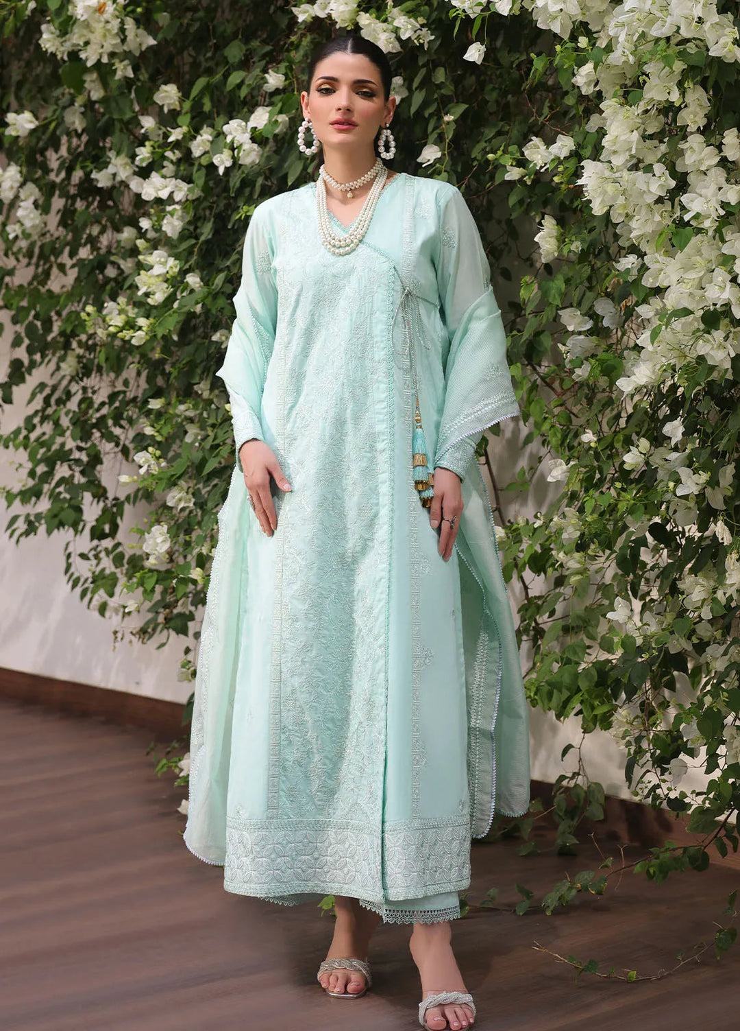 Sera By Sahane Embroidered Lawn Suits Unstitched 3 Piece SNE24SR CT-11002 Lobelia - Summer Collection