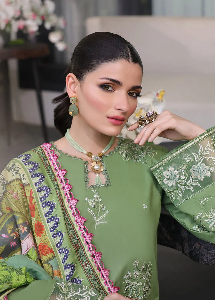 Sera By Sahane Embroidered Lawn Suits Unstitched 3 Piece SNE24SR CT-11004 Sage - Summer Collection