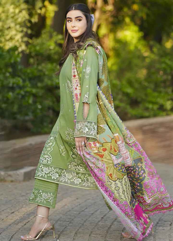 Sera By Sahane Embroidered Lawn Suits Unstitched 3 Piece SNE24SR CT-11004 Sage - Summer Collection