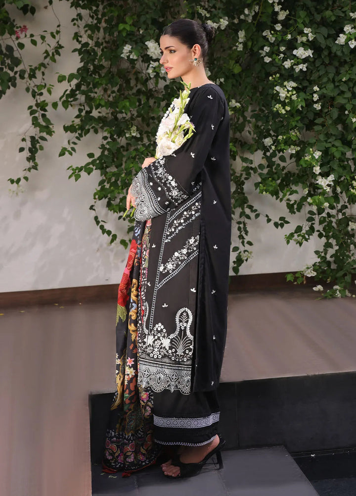 Sera By Sahane Embroidered Lawn Suits Unstitched 3 Piece SNE24SR CT-11005 Dahlia - Summer Collection