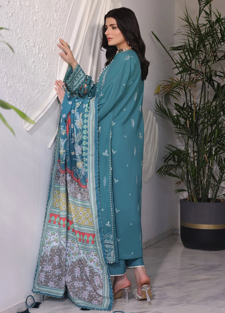 Sera By Sahane Embroidered Lawn Suits Unstitched 3 Piece SNE24SR CT-11007 Salvia - Summer Collection