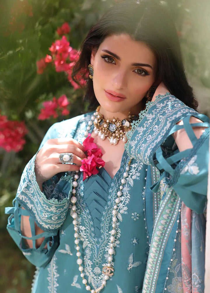 Sera By Sahane Embroidered Lawn Suits Unstitched 3 Piece SNE24SR CT-11007 Salvia - Summer Collection