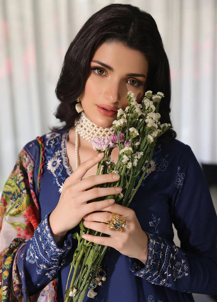 Sera By Sahane Embroidered Lawn Suits Unstitched 3 Piece SNE24SR CT-11008 Mystique - Summer Collection