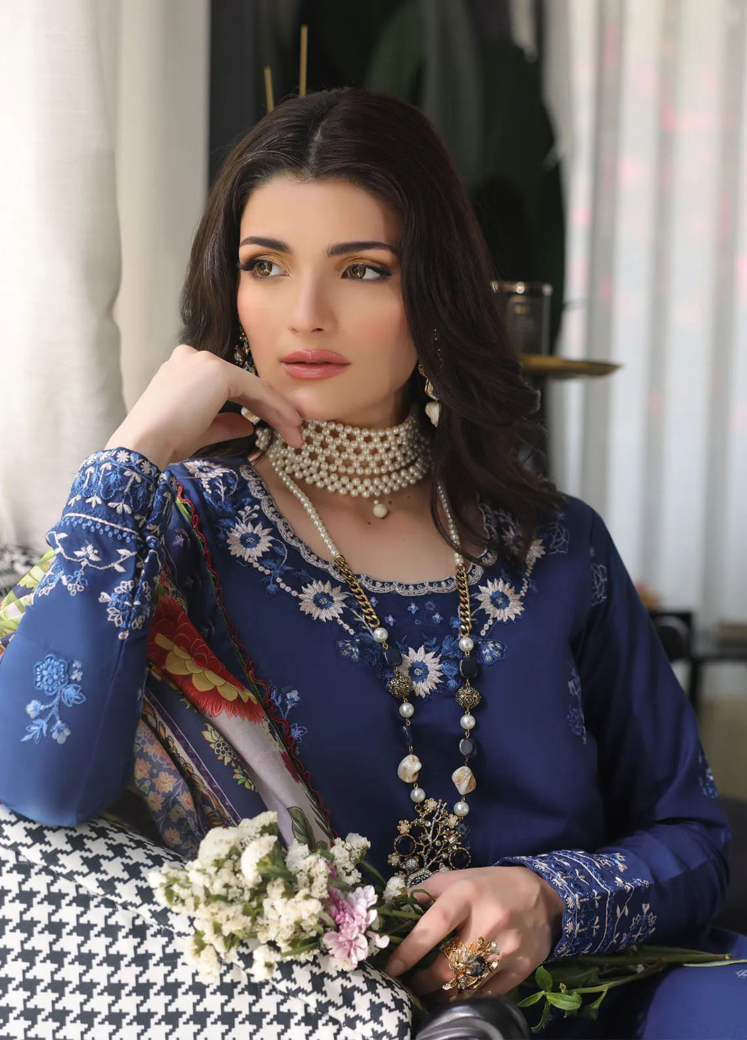 Sera By Sahane Embroidered Lawn Suits Unstitched 3 Piece SNE24SR CT-11008 Mystique - Summer Collection
