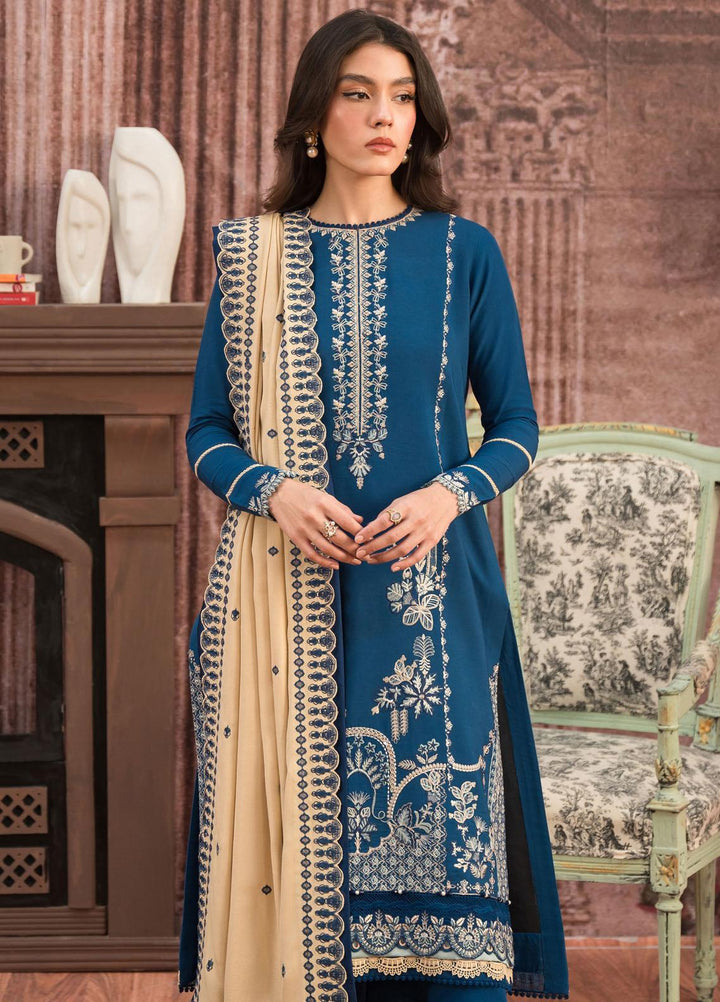 Seran Embroidered Viscose Suits Unstitched 3 Piece SRN23TD D-06 Serena - Fall/Winter Collection